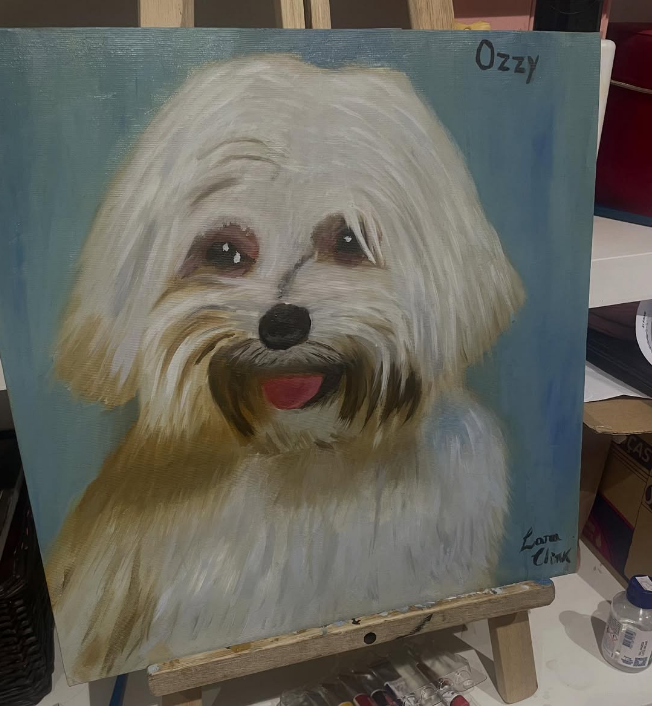 Retrato de Pet em Óleo